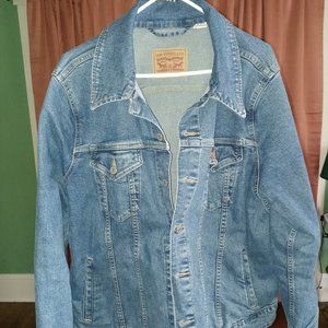 Levi's Plus Size Ex-Boyfriend Long Sleeve Stretch Denim Trucker Jacket